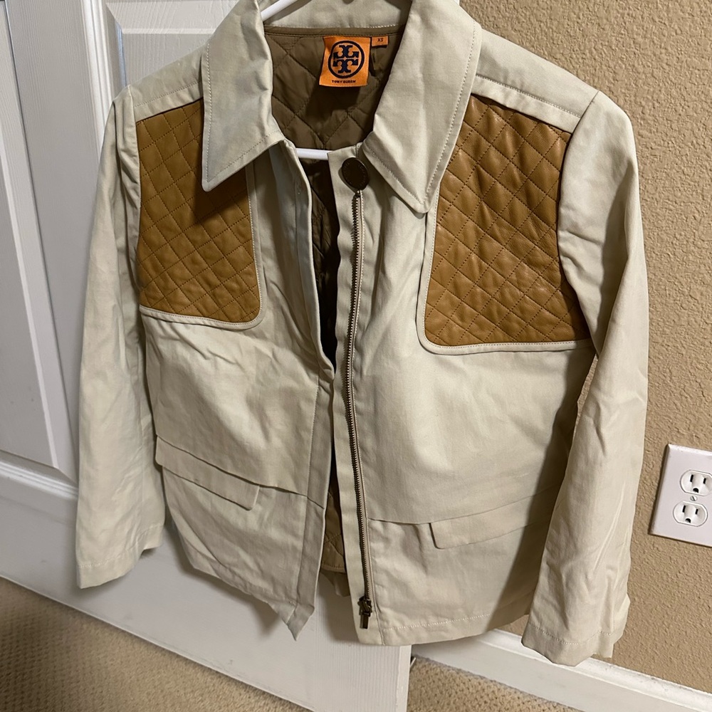 Tory Burch trench coat with removable vest, size XS